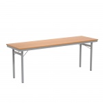 Klapptisch, 200x60 cm (B/T), 72 cm hoch, 4-Fuß, 